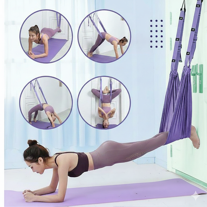 Reguliuojamas joga ir pilates tempimo diržas