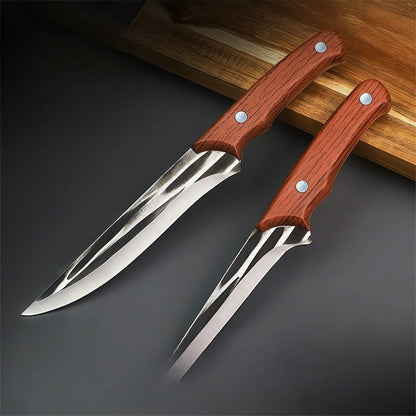 Tvirtas daugiafunkcis iškaulinimo peilis su dėklu