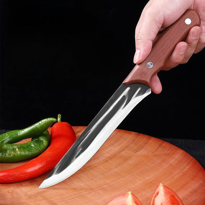 Tvirtas daugiafunkcis iškaulinimo peilis su dėklu