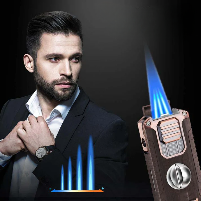 Daugiafunkcis cigaro žiebtuvėlis su pjovikliu