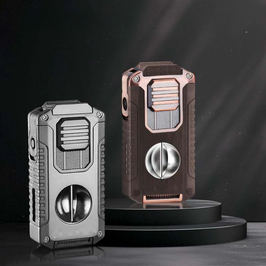 Daugiafunkcis cigaro žiebtuvėlis su pjovikliu