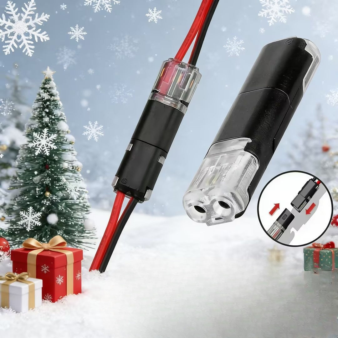 20 vnt. 2 kontaktų svirtinės jungtys laidams