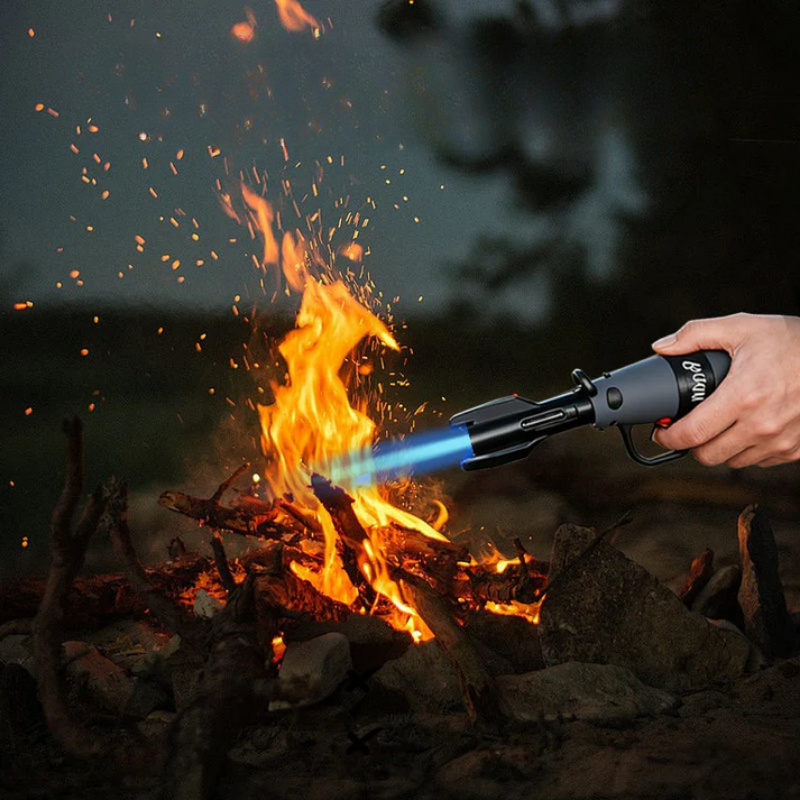 Raketos Dizaino Mėlynos Liepsnos Žiebtuvėlis