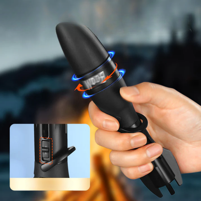 Raketos Dizaino Mėlynos Liepsnos Žiebtuvėlis