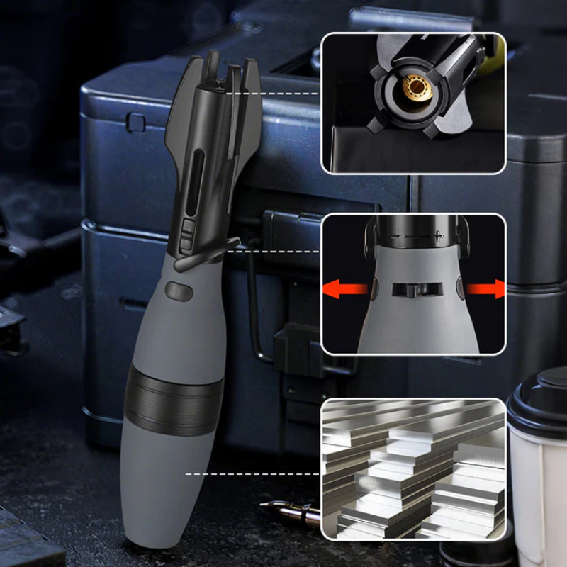 Raketos Dizaino Mėlynos Liepsnos Žiebtuvėlis