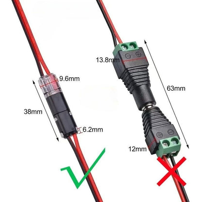 20 vnt. 2 kontaktų svirtinės jungtys laidams