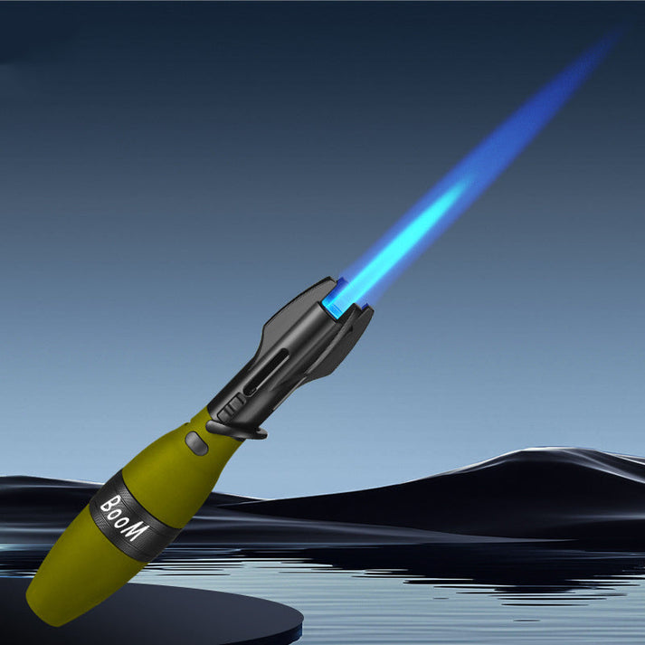 Raketos Dizaino Mėlynos Liepsnos Žiebtuvėlis